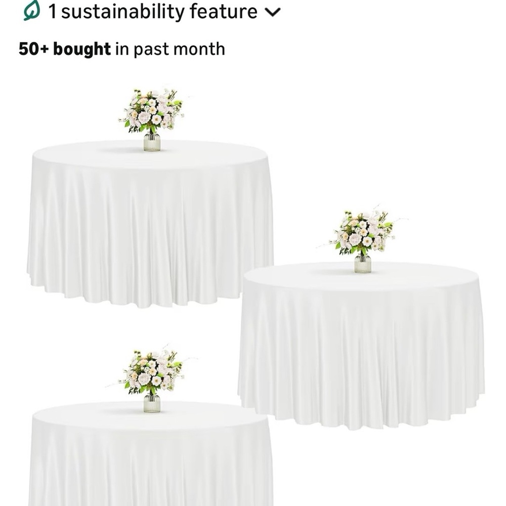 Elegant White Tablecloth for Home Parties